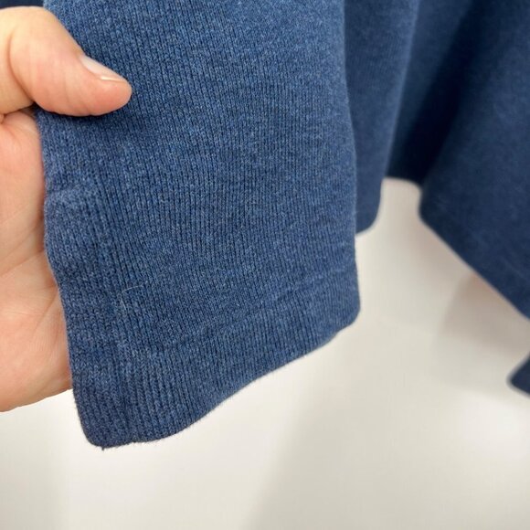 Vintage Polo Ralph Lauren Blue Quarter Zip Sweater men's size Extra Large Blue - Picture 9 of 10